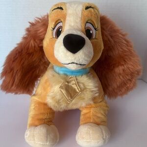 Disney Store Authentic Lady Plush Stuffed Animal from Lady and the Tramp 12"